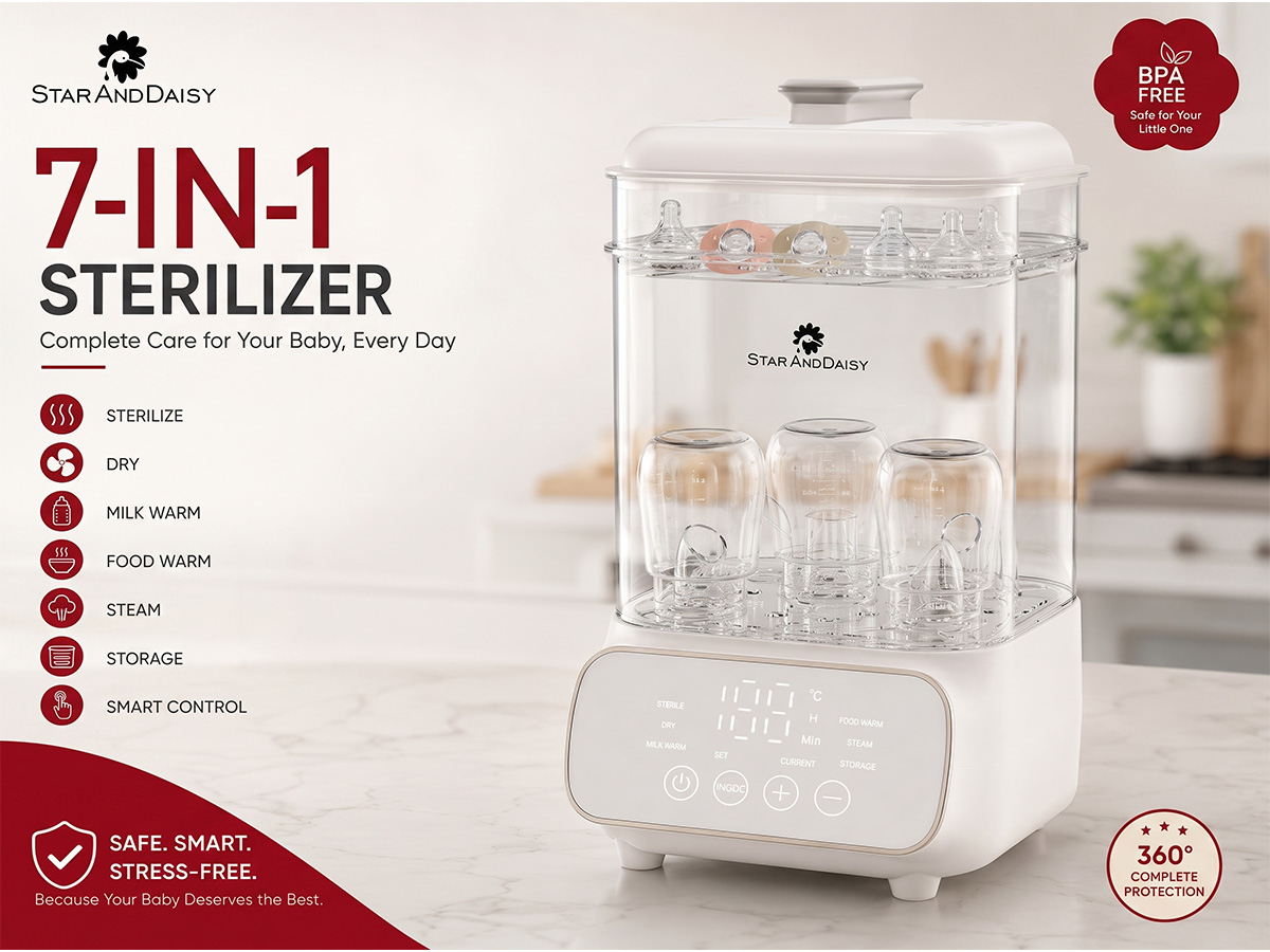 Sterilizer 7-in-1 Pro Baby Bottle Sterilizer