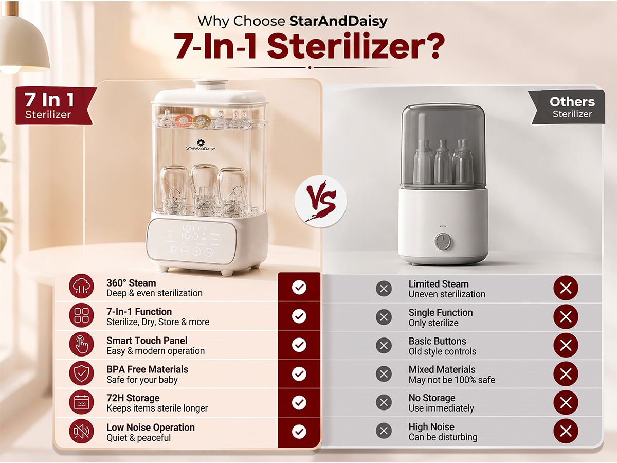 Sterilizer 7-in-1 Pro Baby Bottle Sterilizer