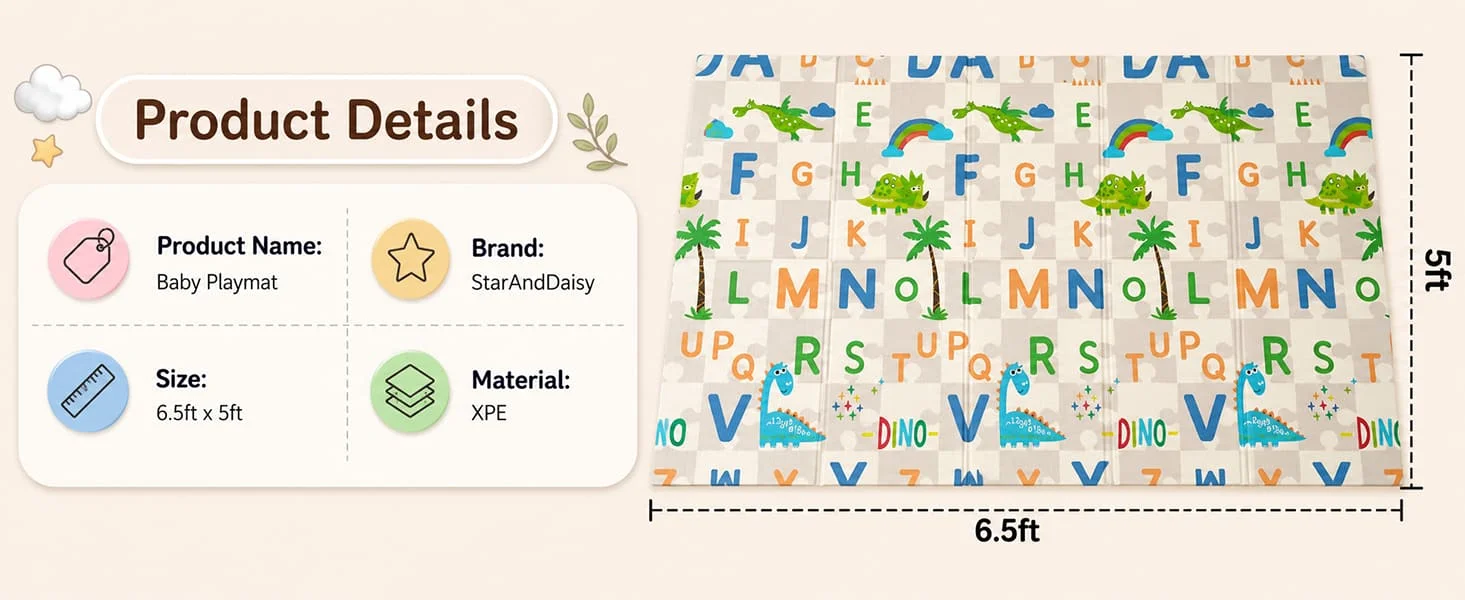 Foldable Baby Play Mat