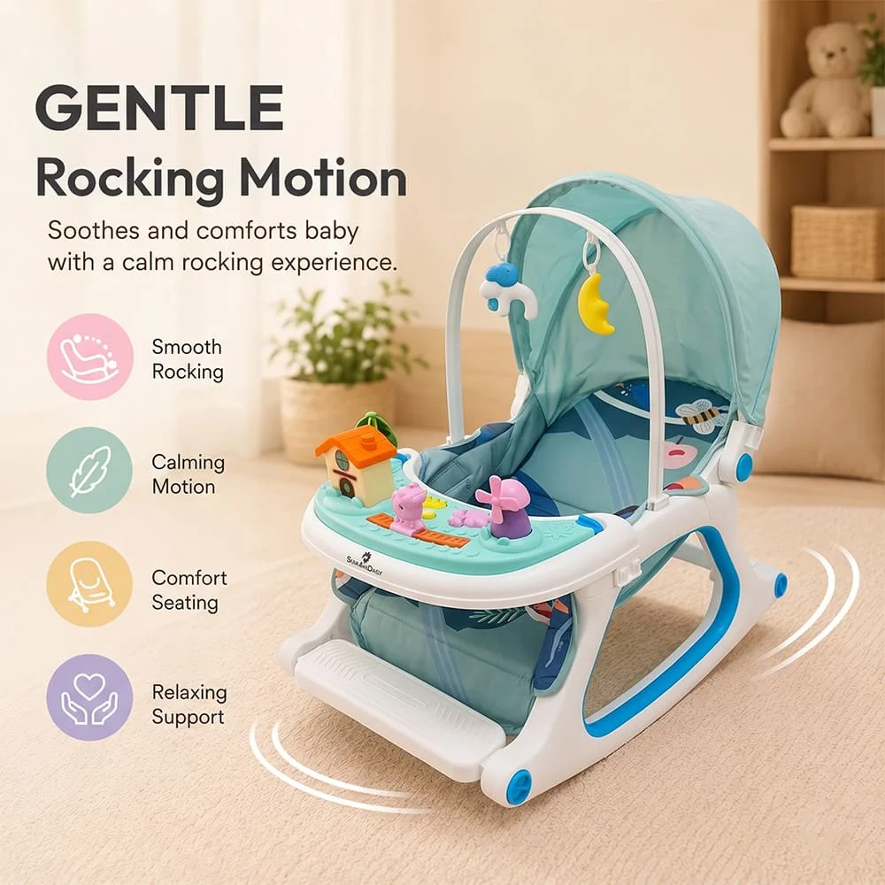 Dreamy baby rocking chair blue3