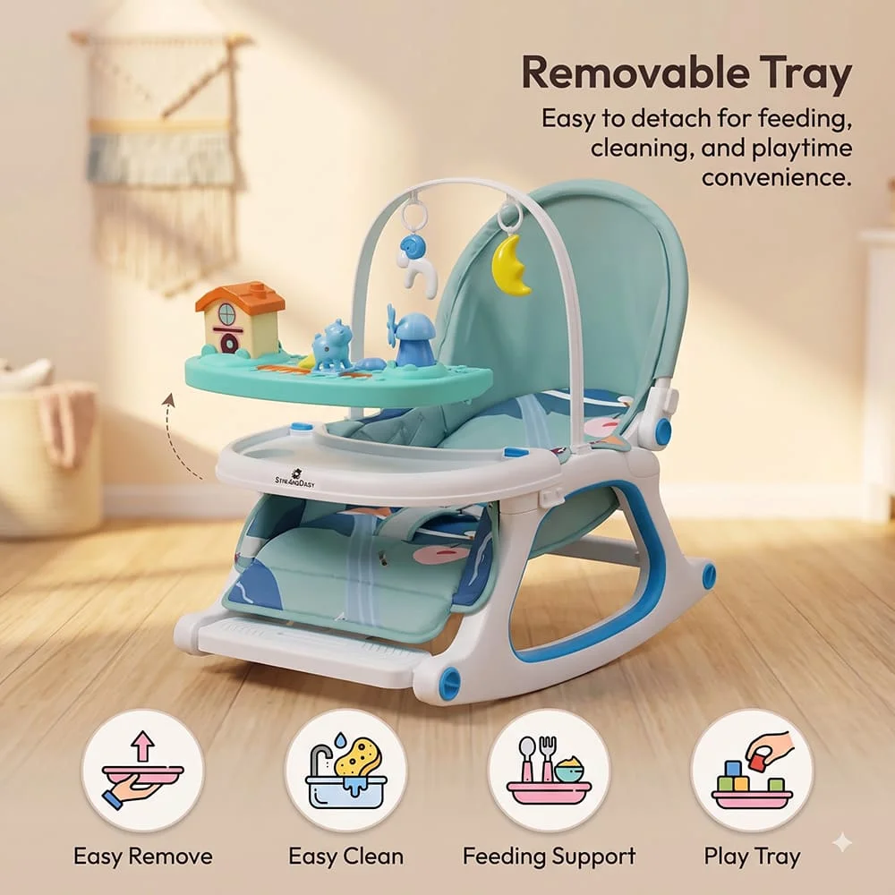 Dreamy baby rocking chair blue4