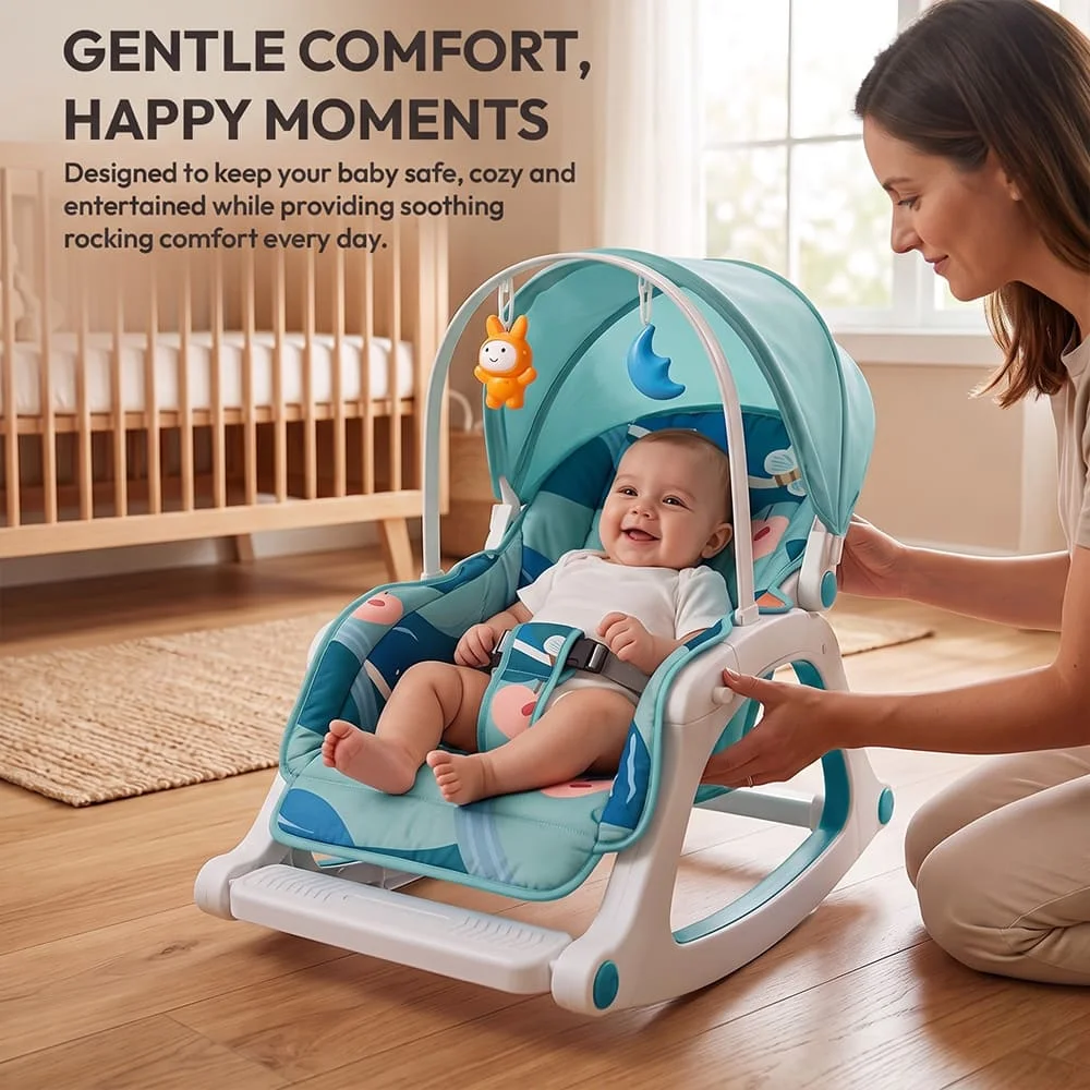 Dreamy baby rocking chair blue6