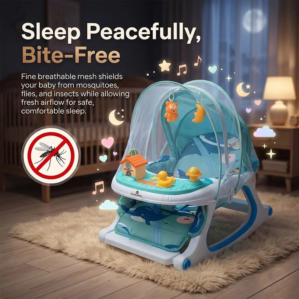 Dreamy baby rocking chair blue9