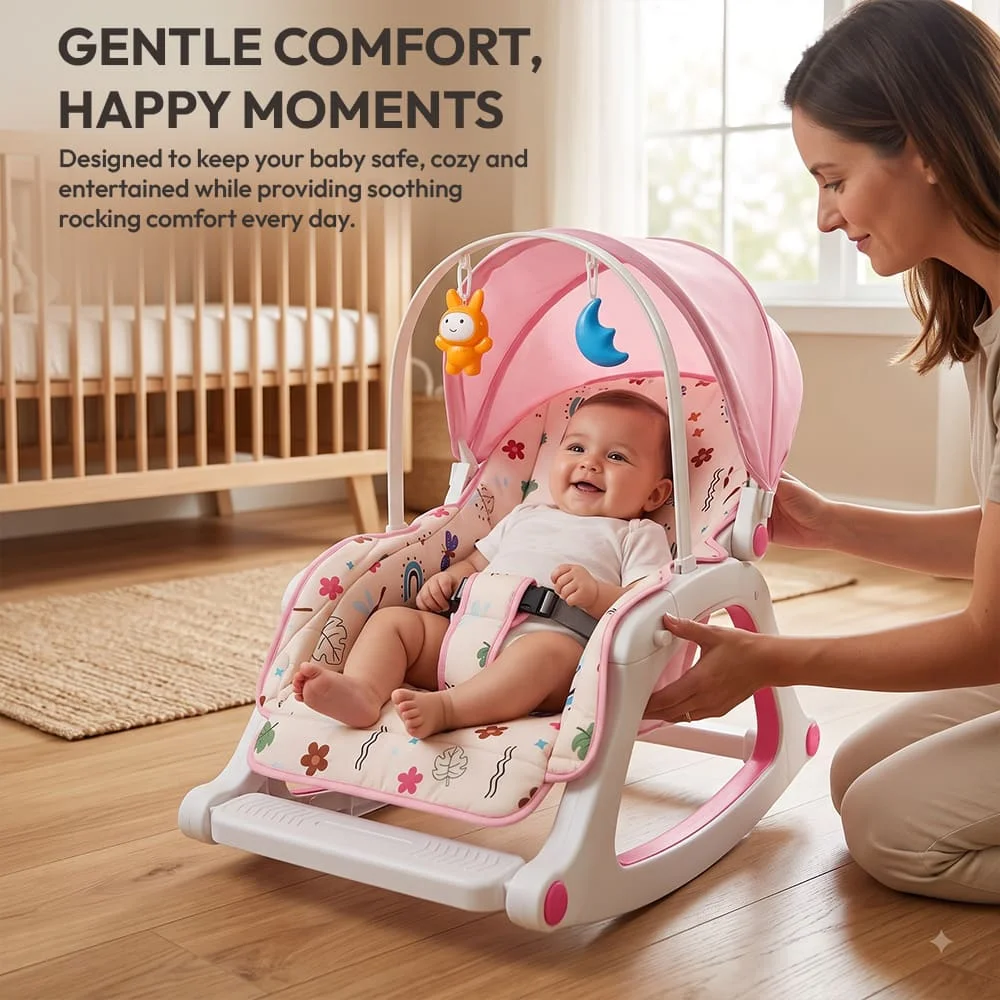 Dreamy baby rocking chair pink6