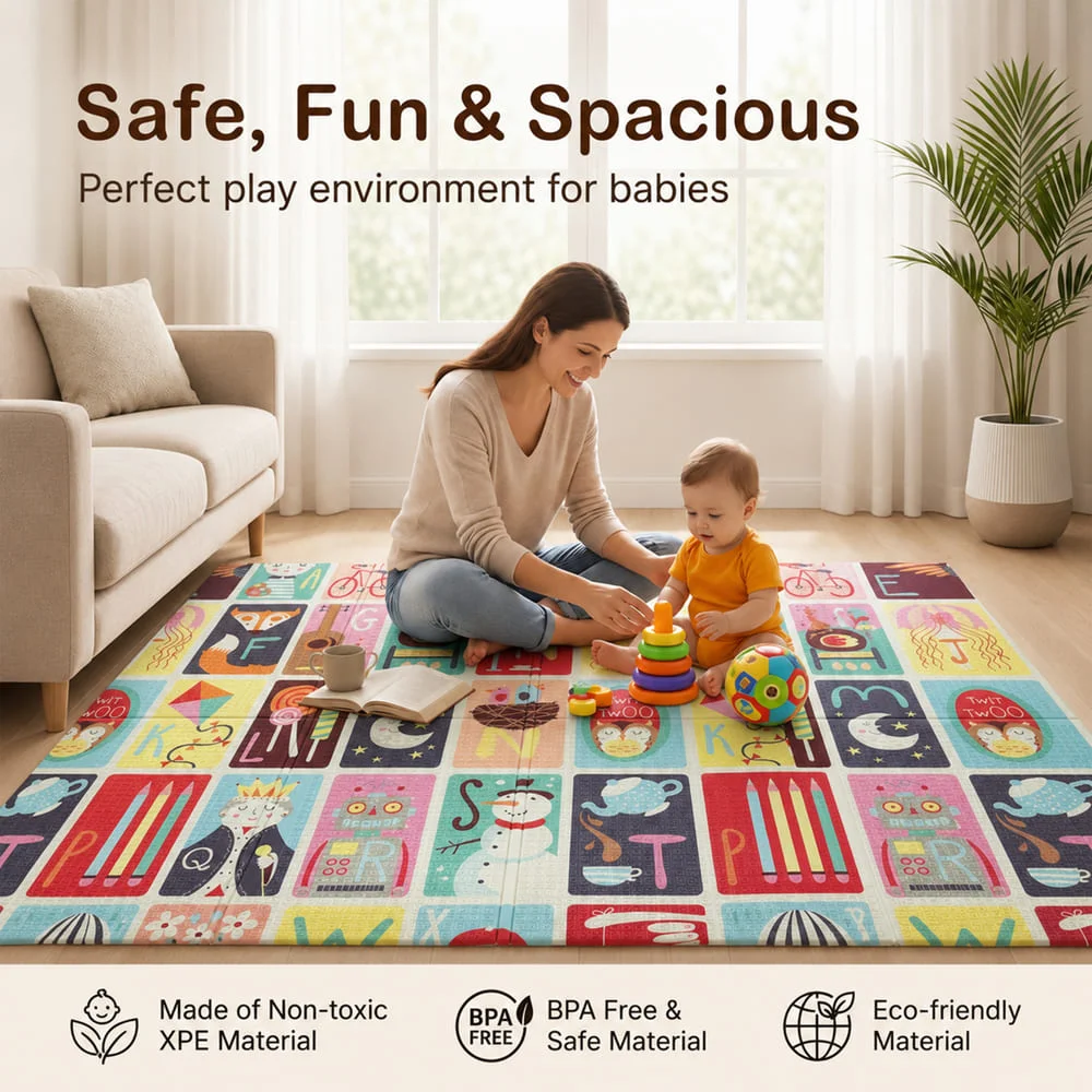 Giraffe & Bear Print playmat