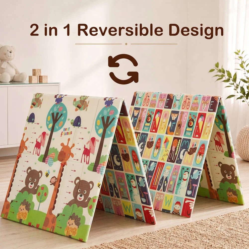 Giraffe & Bear Print playmat