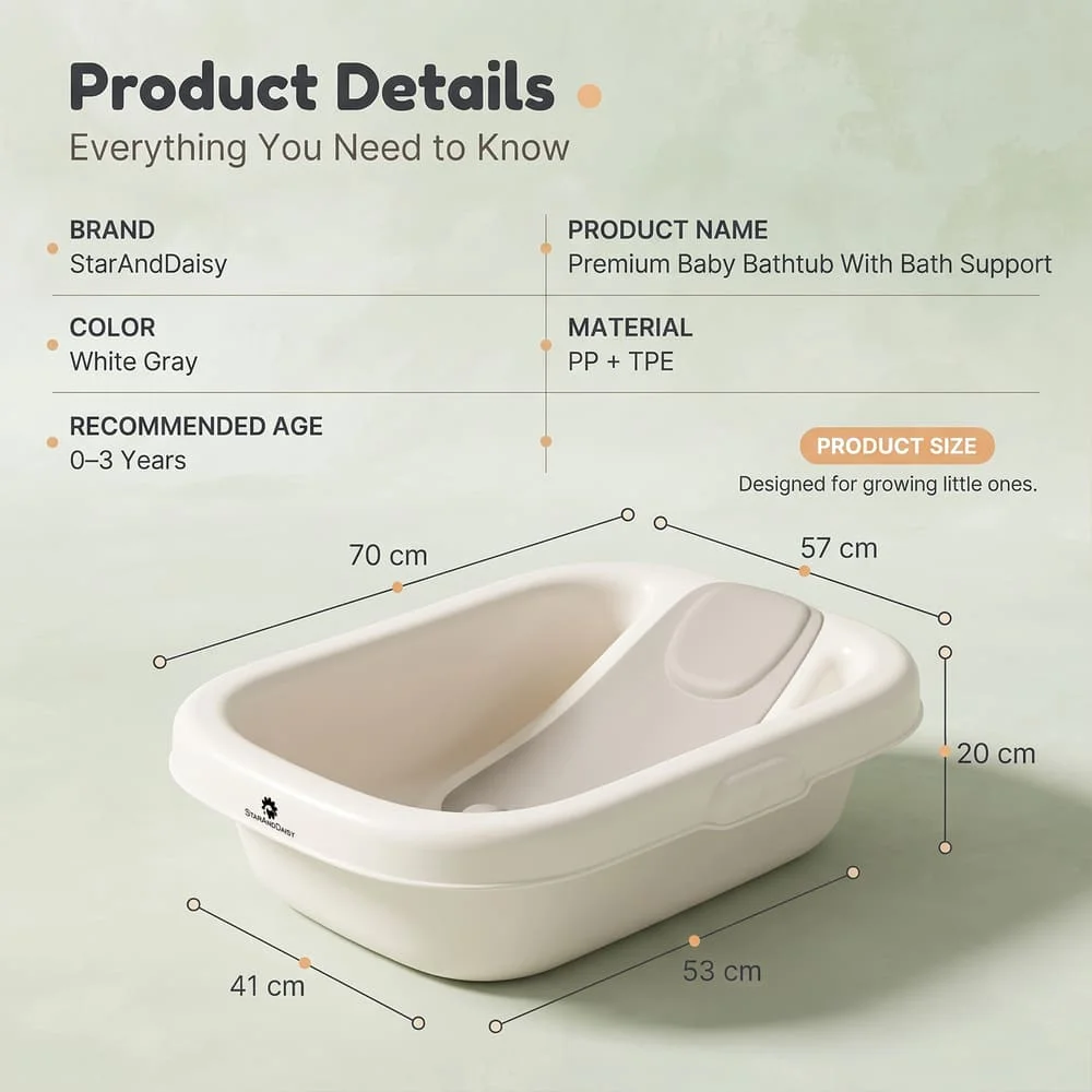 Premium Baby Bathtub With Bath Support copy10