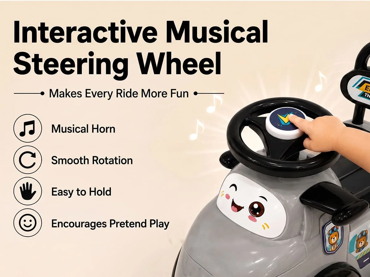 Activity Ride-On Toy - Off White