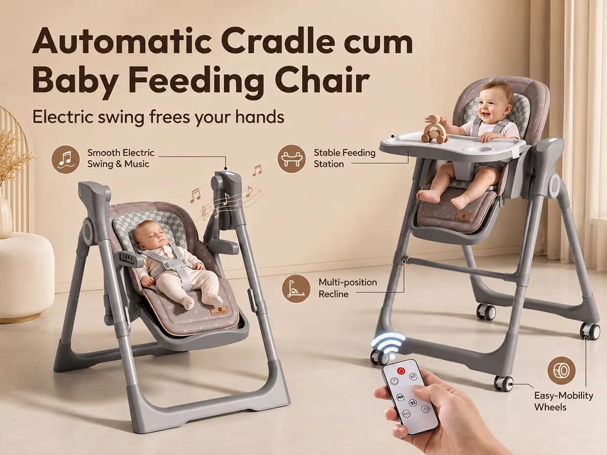 Automatic Cradle Cum Baby Feeding Chair