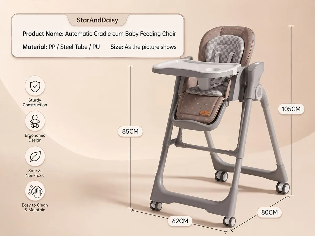 Automatic Cradle Cum Baby Feeding Chair