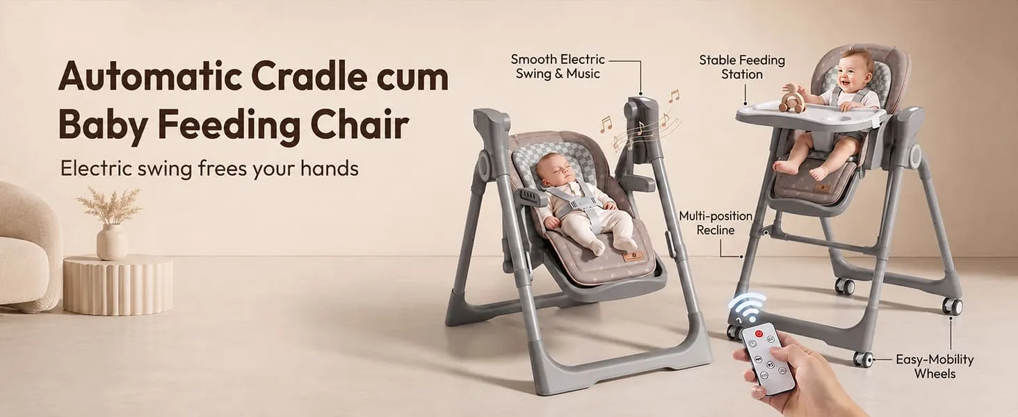 Automatic Cradle Cum Baby Feeding Chair
