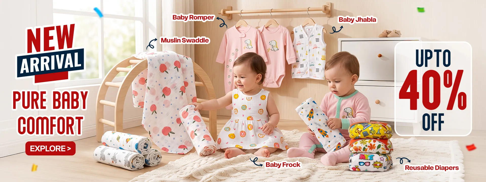 Baby Rompers Clothing and Muslin Blanket