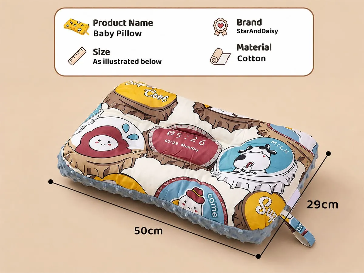 Baby Pillow Double-Sided Washable, Comfortable And Soft