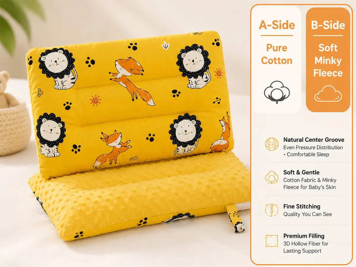 Baby Pillow Double-Sided Washable