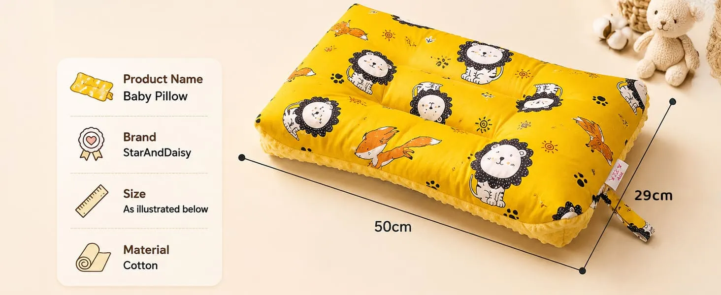 Baby Pillow Double-Sided Washable