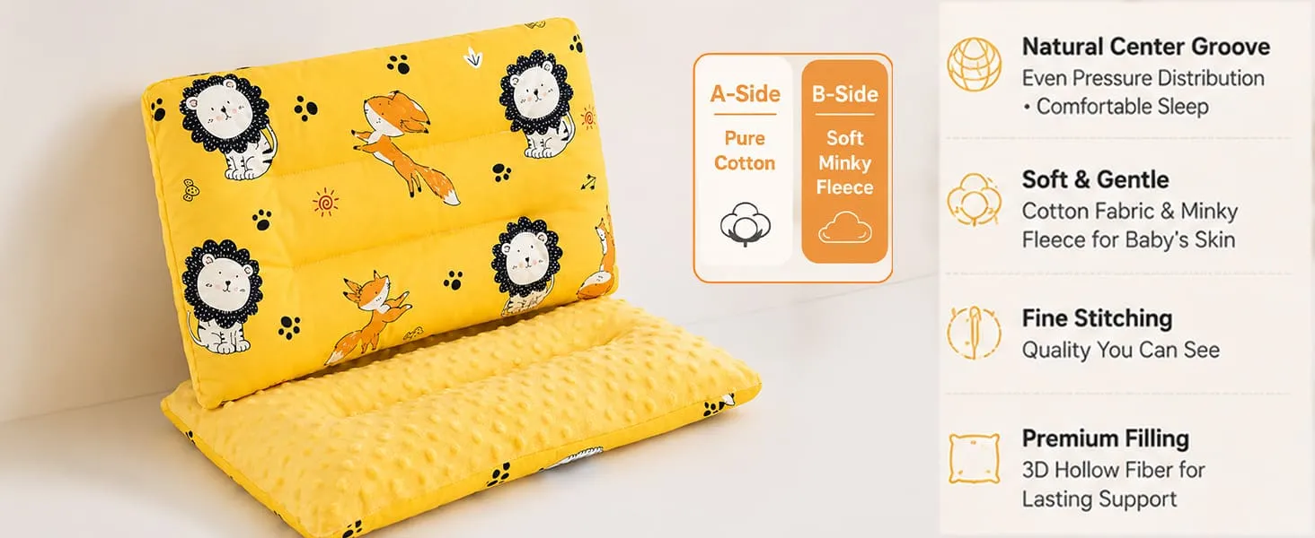 Baby Pillow Double-Sided Washable