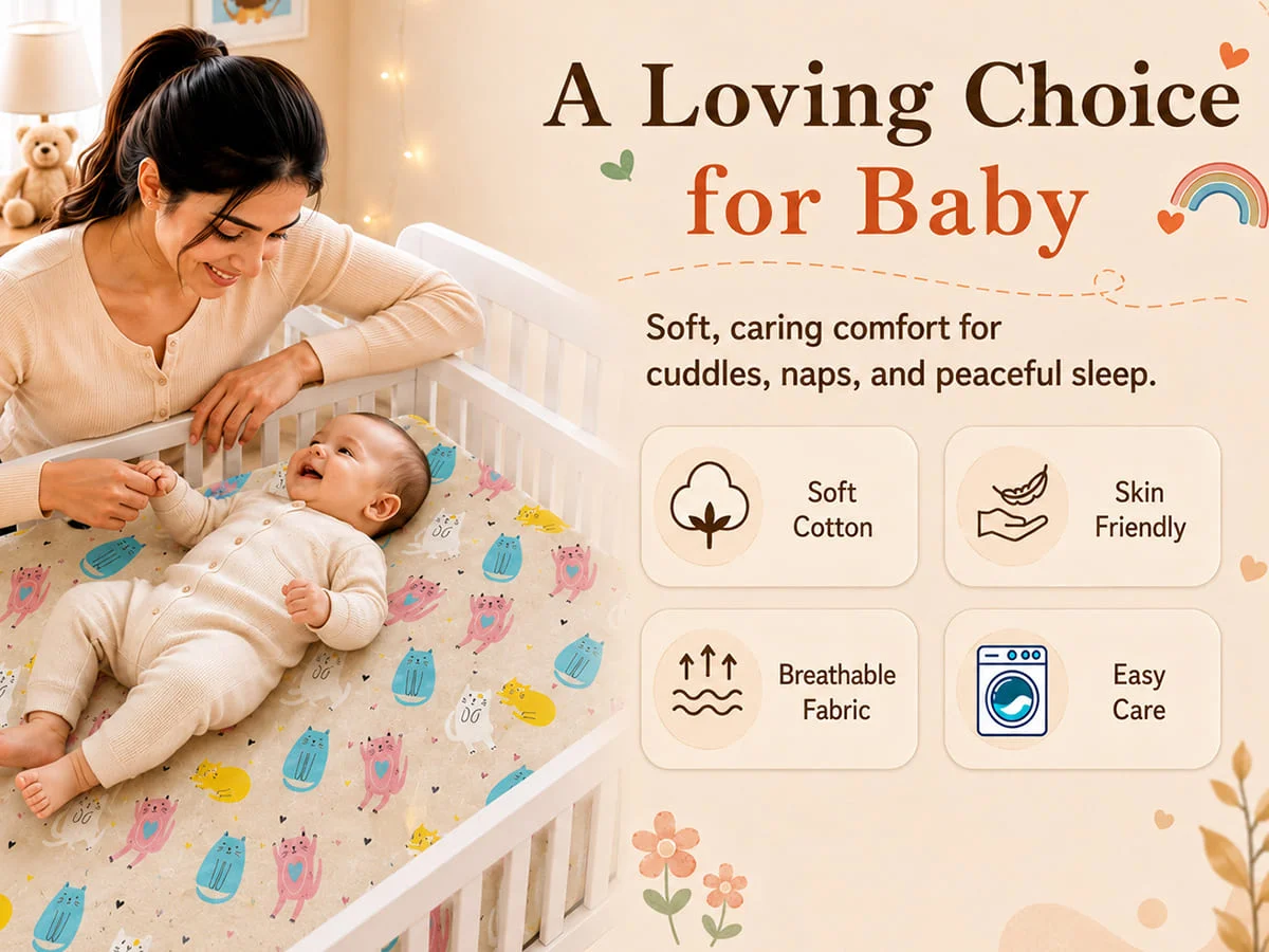 Cotton Baby Bedsheet