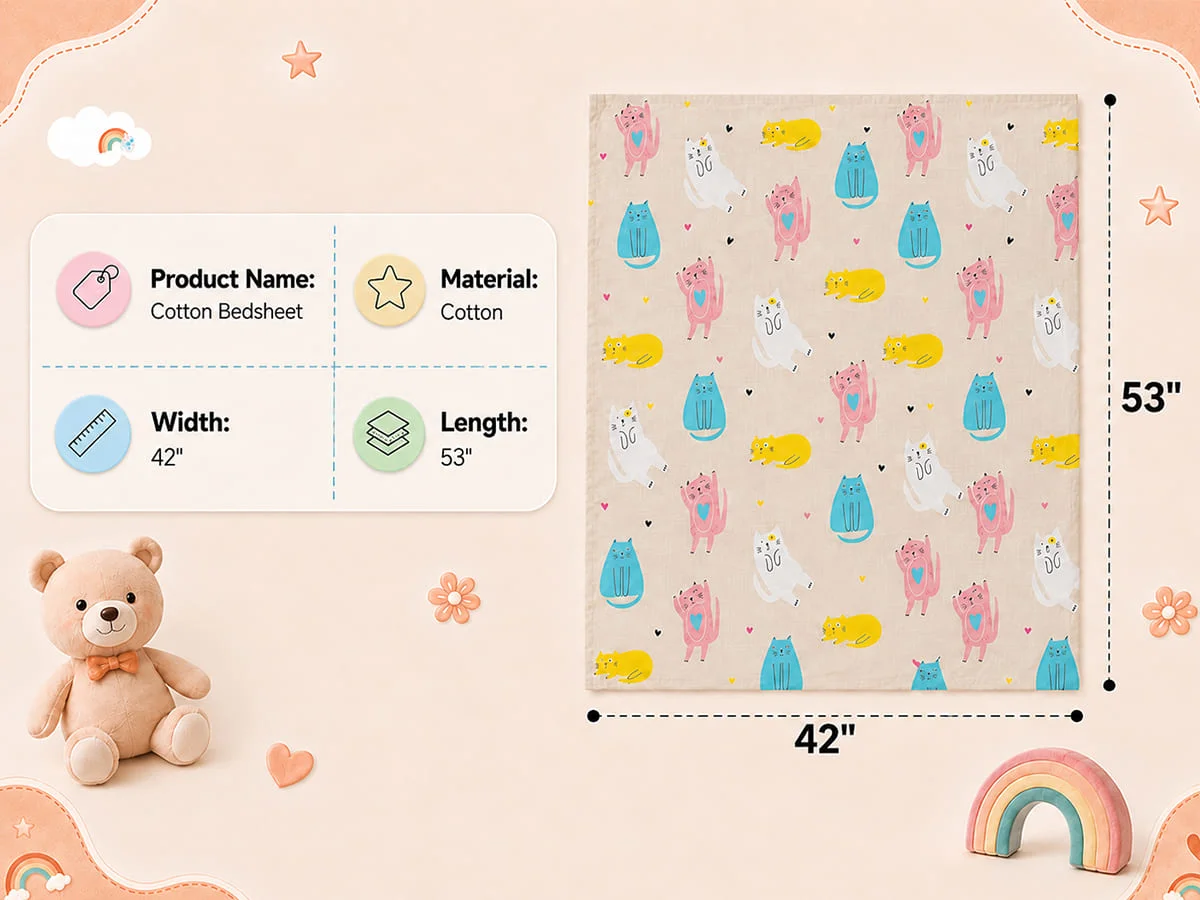 Cotton Baby Bedsheet