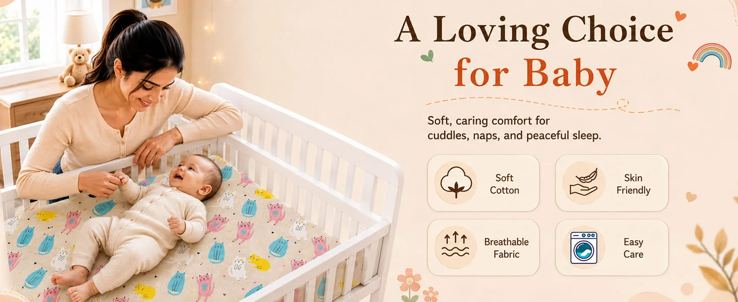 Cotton Baby Bedsheet