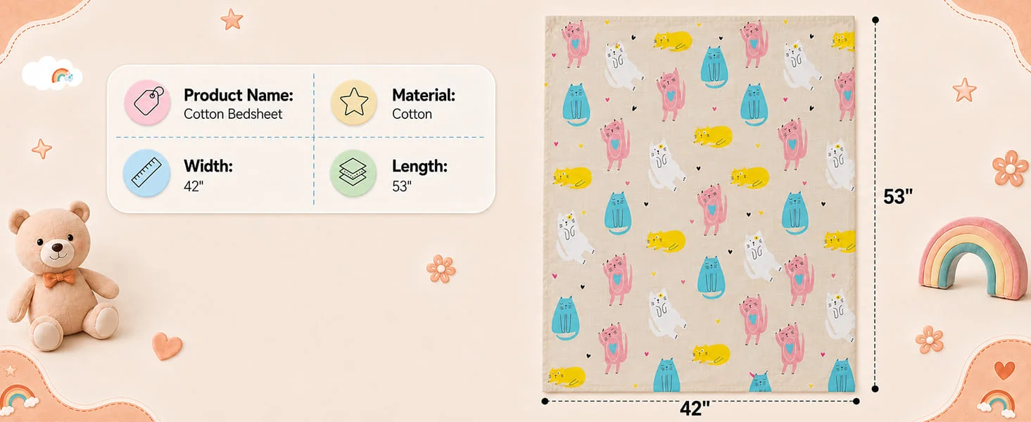 Cotton Baby Bedsheet