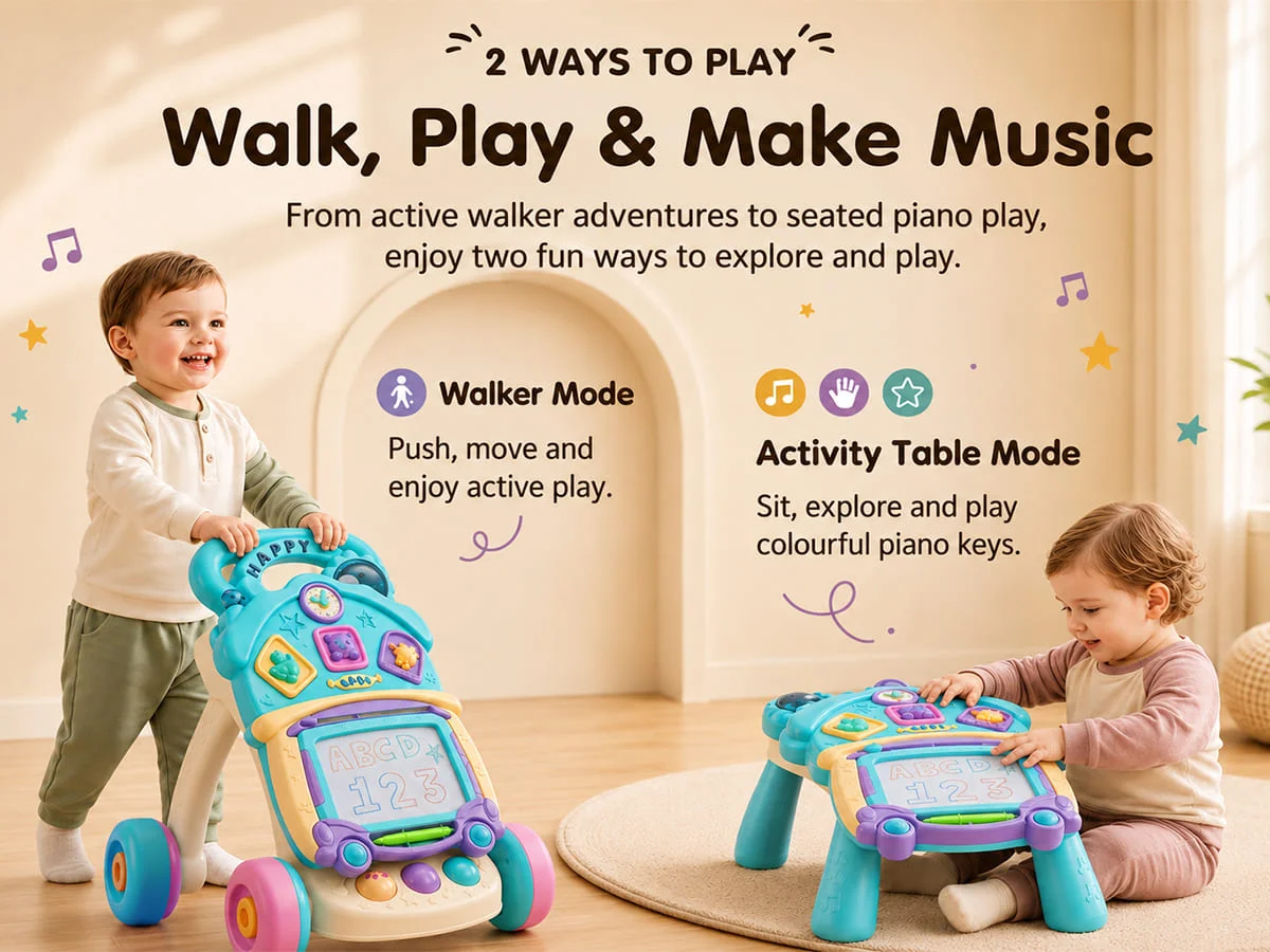 Push Walker for Baby with Doodle