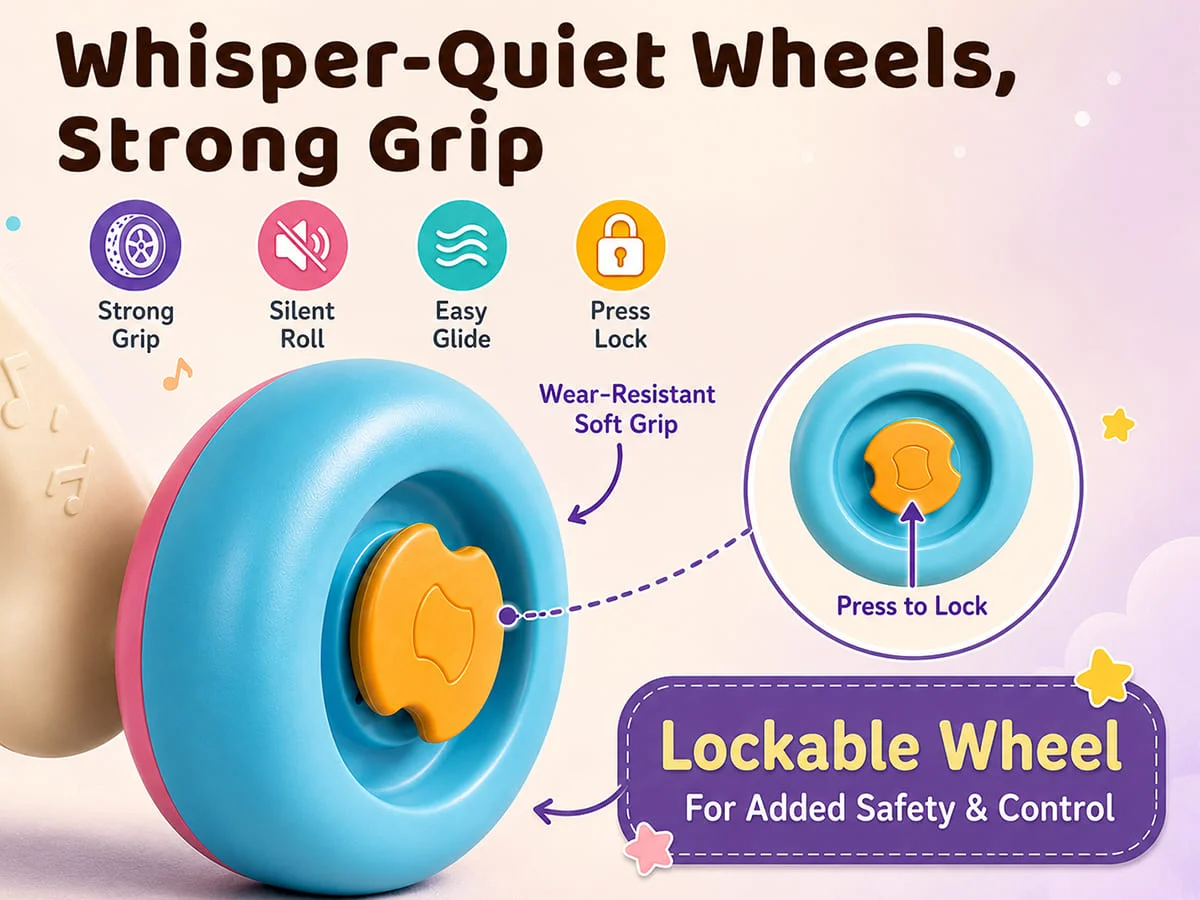Push Walker for Baby with Doodle