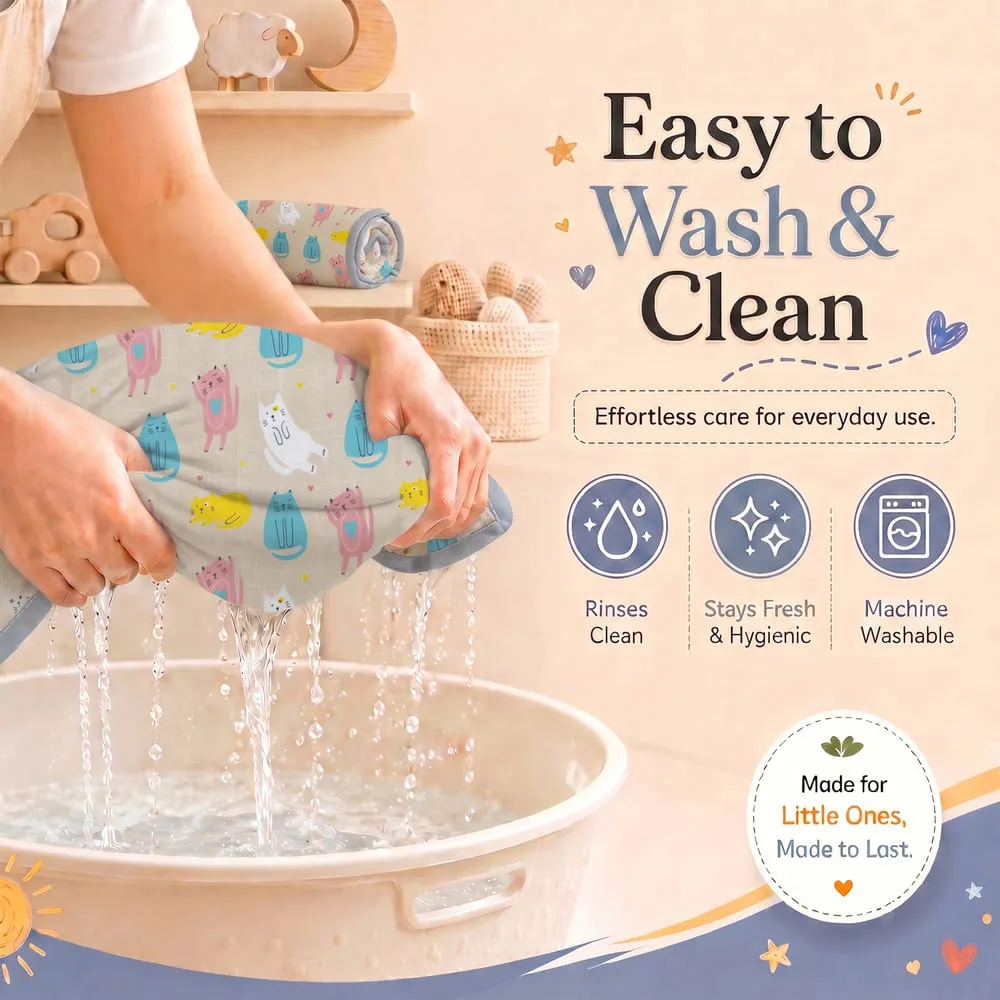 easy to wash Cotton Dohar Cat print