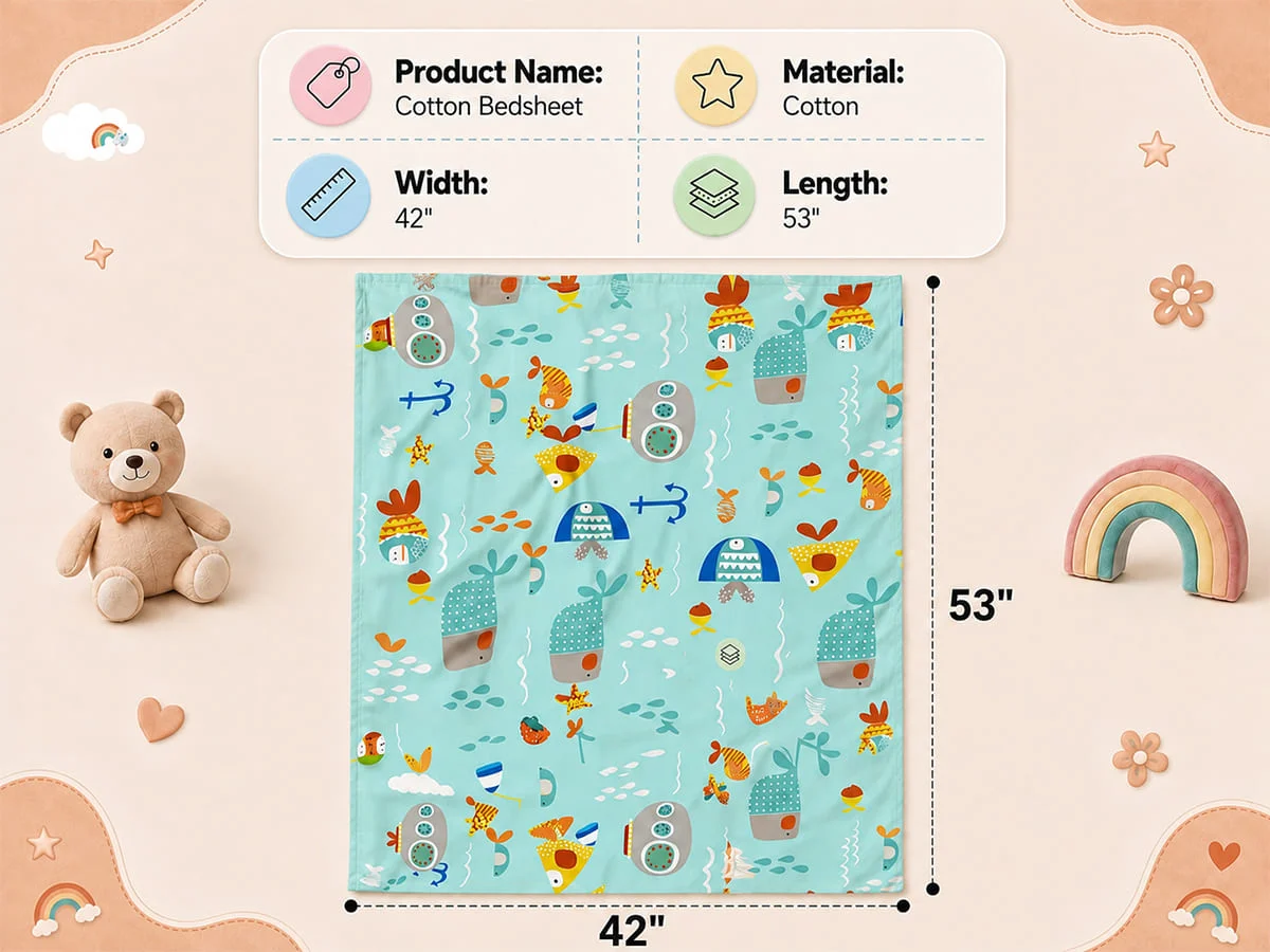 Cotton Baby Bedsheet
