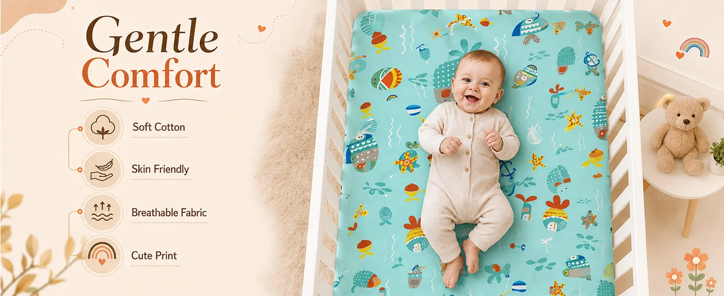 Cotton Baby Bedsheet