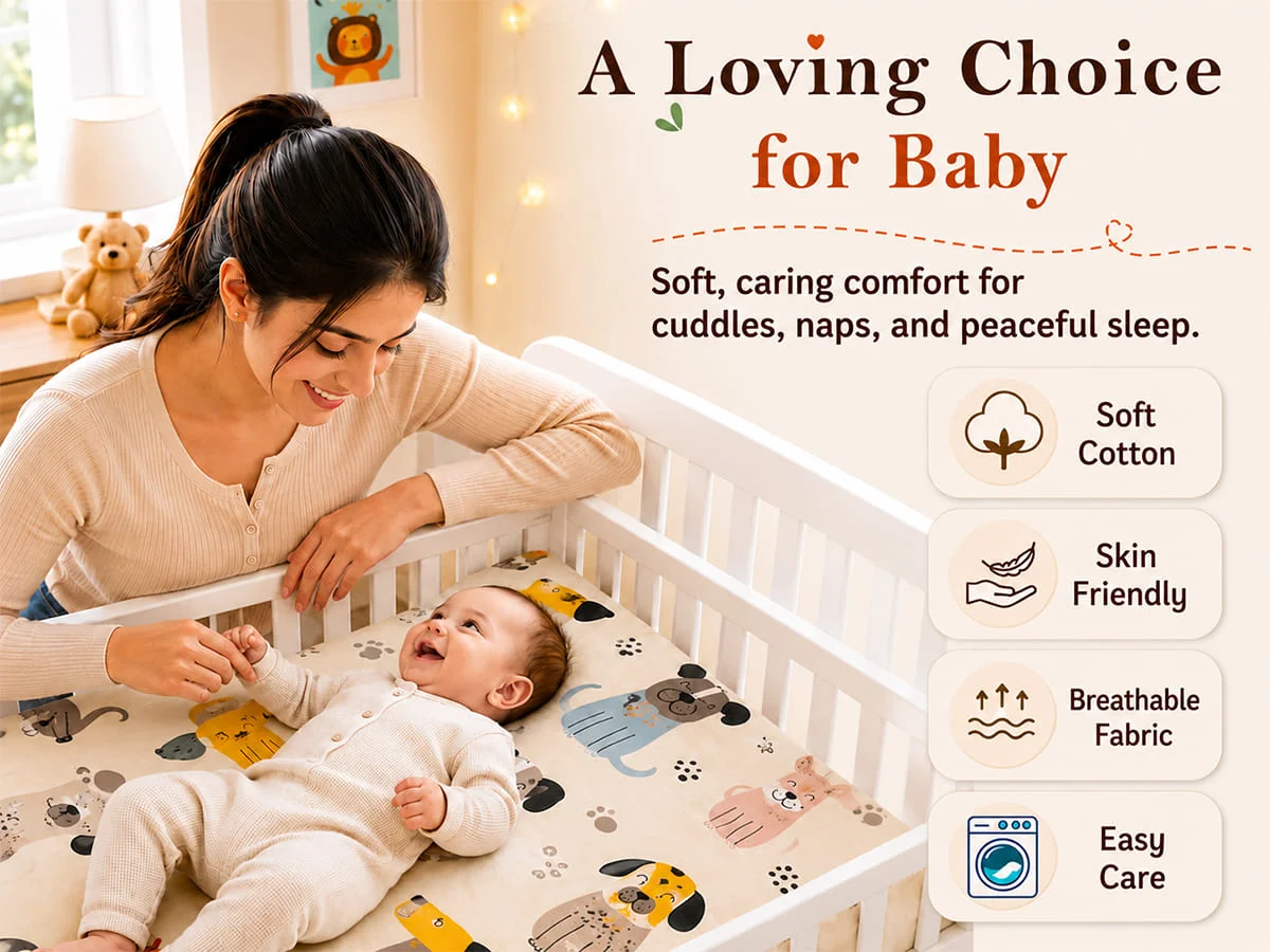 Cotton Baby Bedsheet