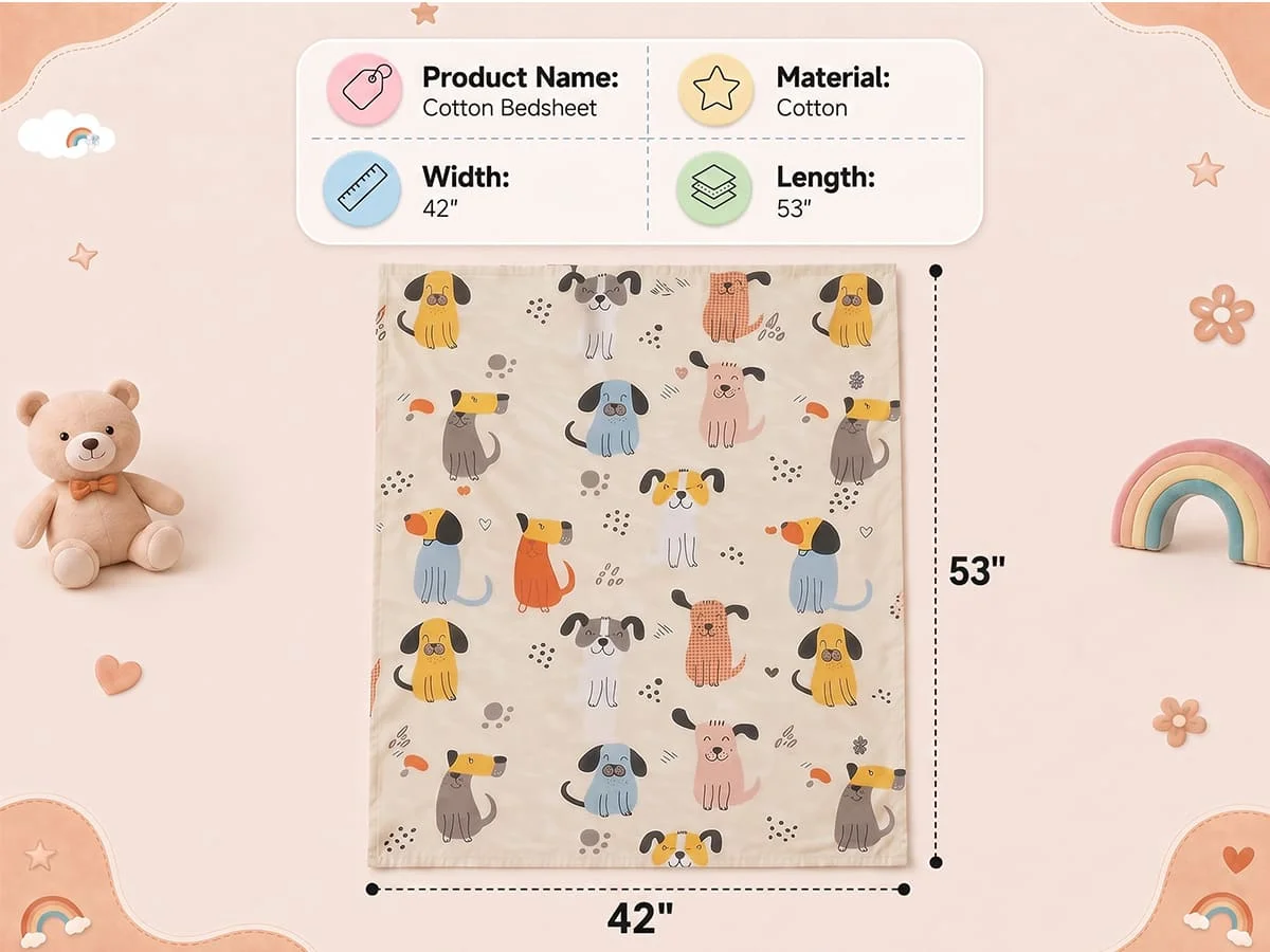 Cotton Baby Bedsheet