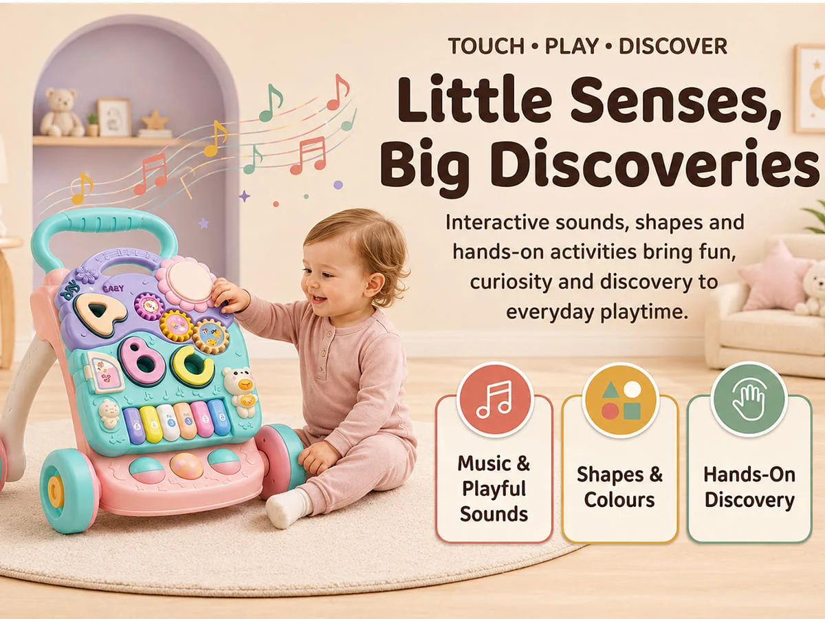 Baby Push Walker with Piano