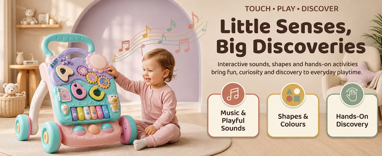 Baby Push Walker with Piano