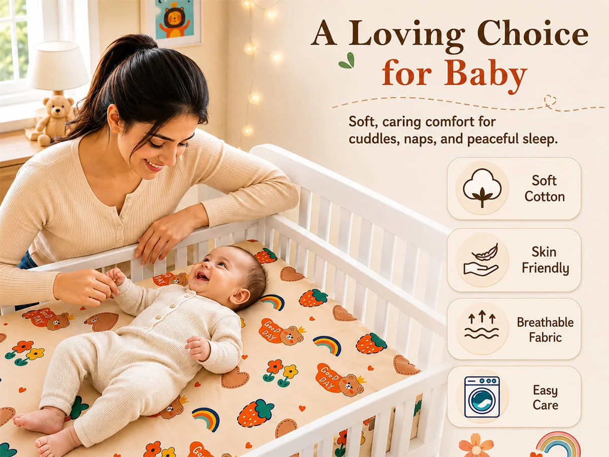 Cotton Baby Bedsheet
