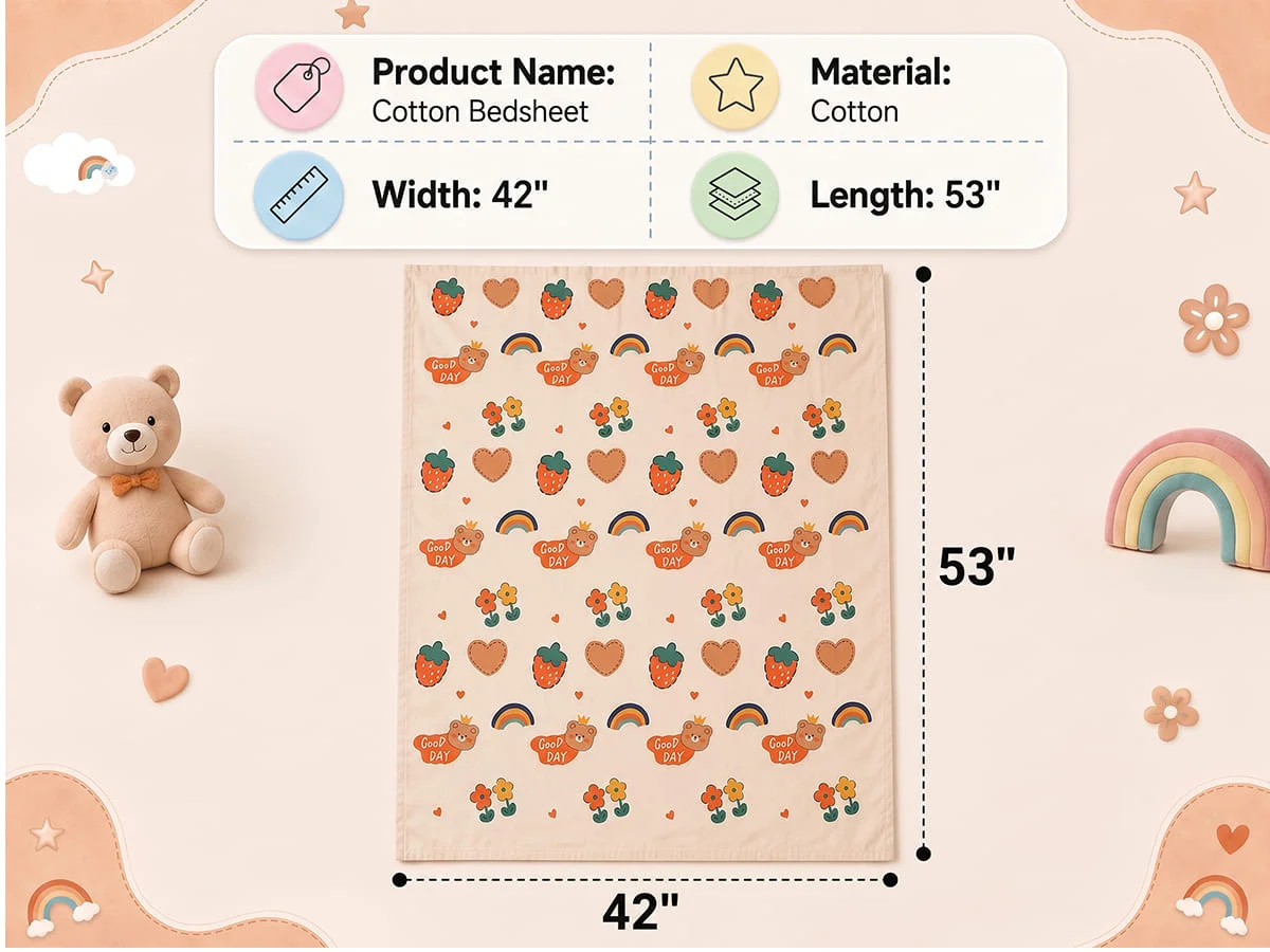 Cotton Baby Bedsheet