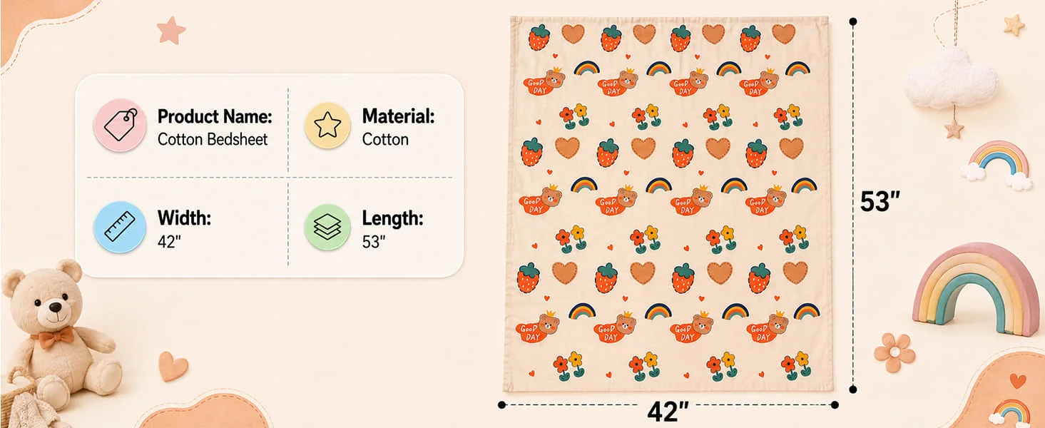 Cotton Baby Bedsheet