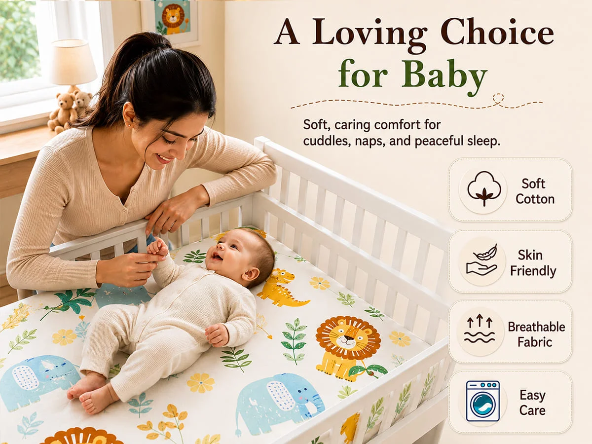 Cotton Baby Bedsheet