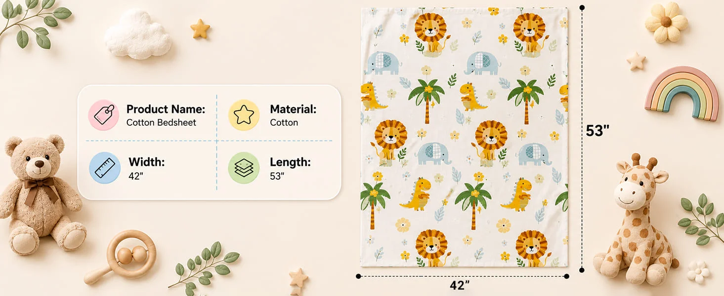 Cotton Baby Bedsheet