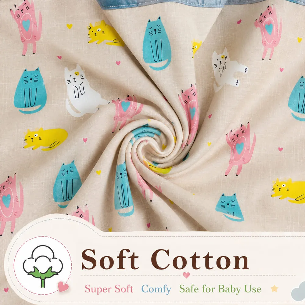 soft Cotton Dohar Cat print