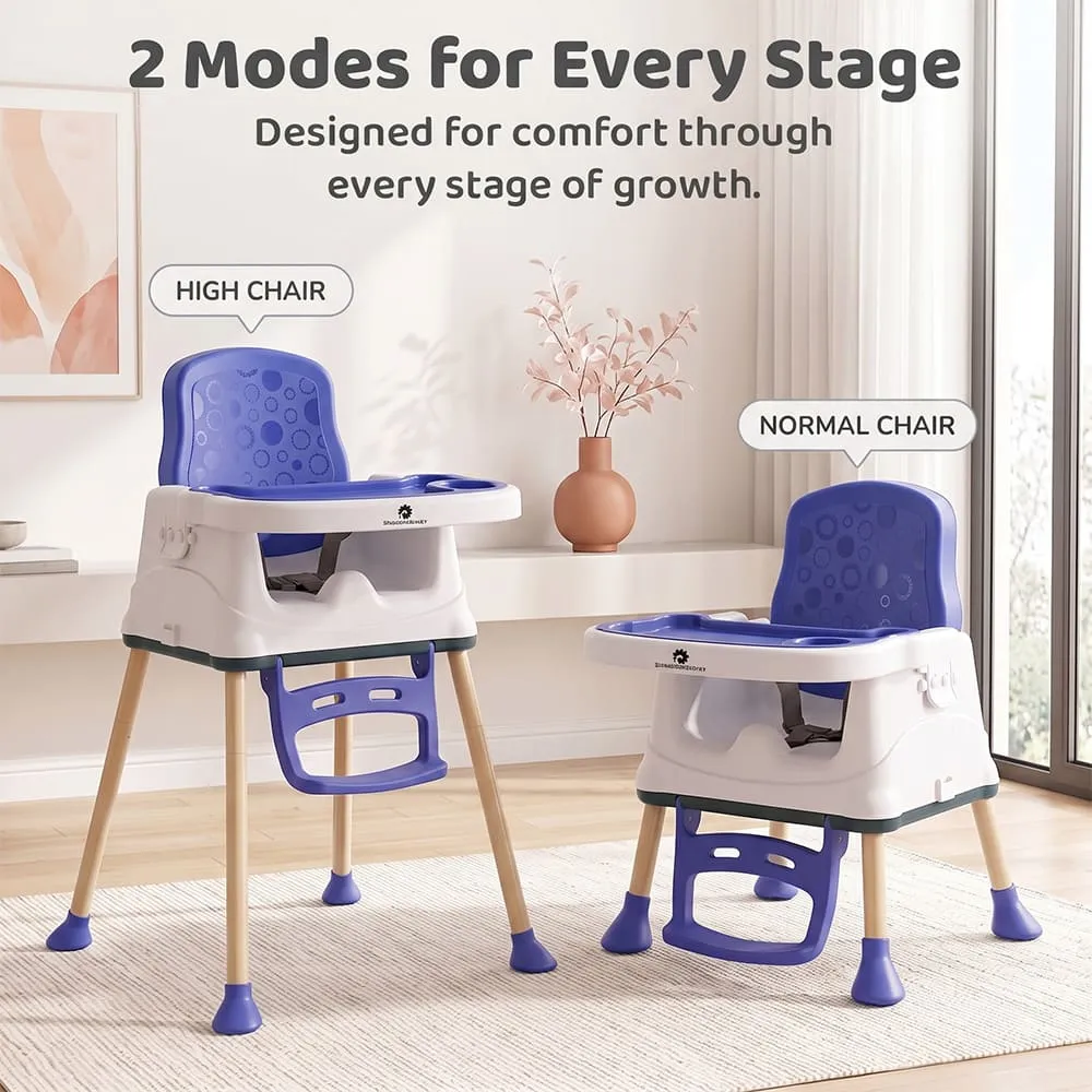 2 modes munchkin baby high chair blue