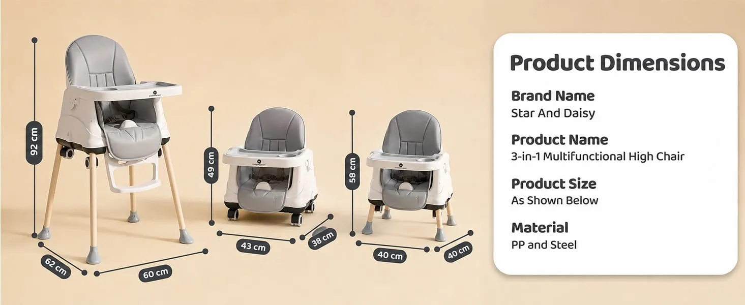 4 in 1 high chair