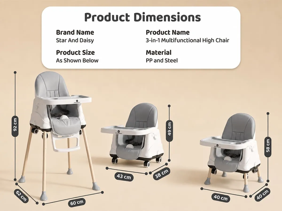 4 in 1 high chair