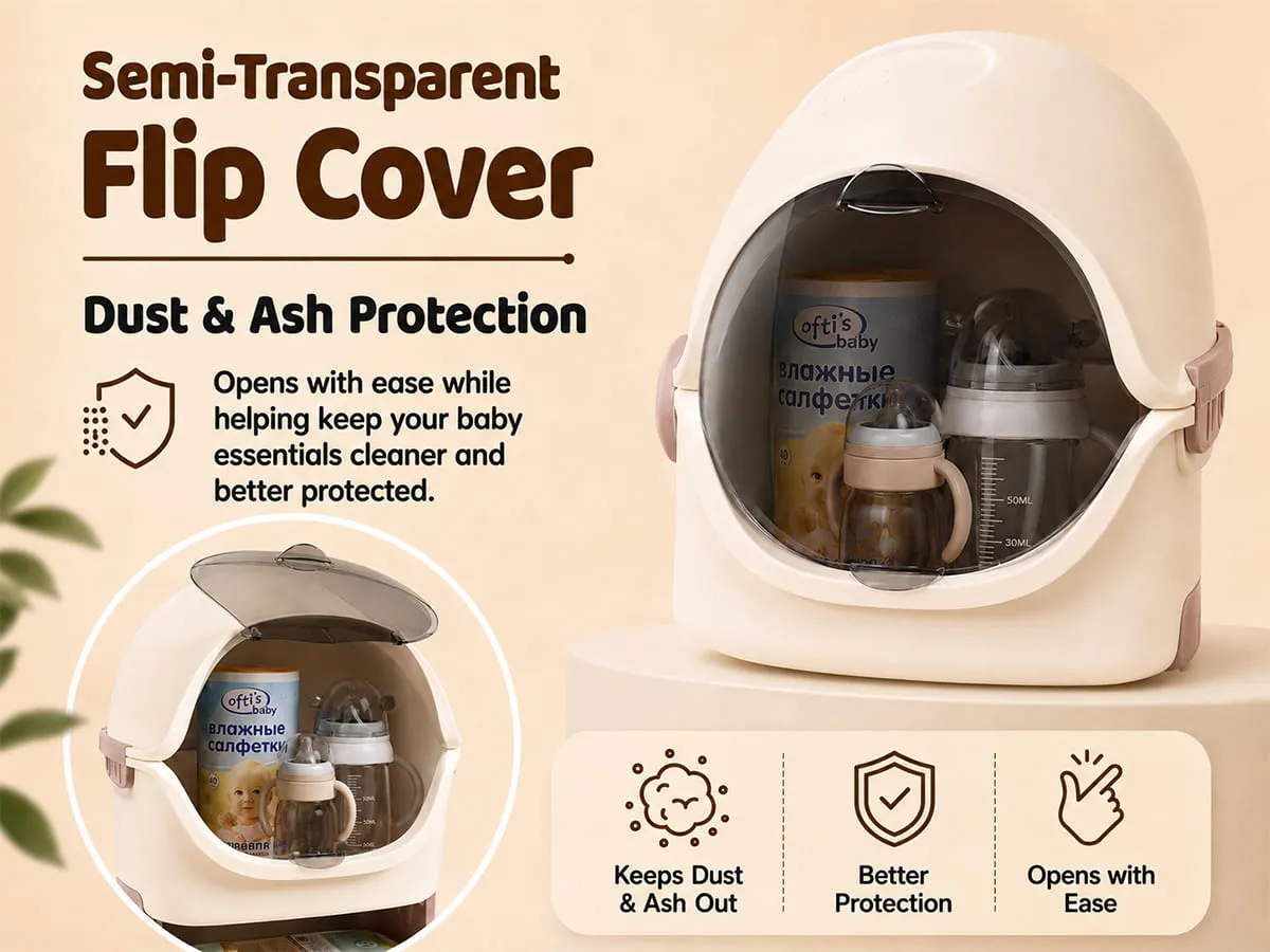 Astronaut 2-Tier Storage Organizer with Flip Cover