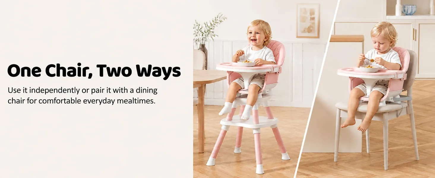 Multi-functional Baby Dining High Chair & Booster Seat
