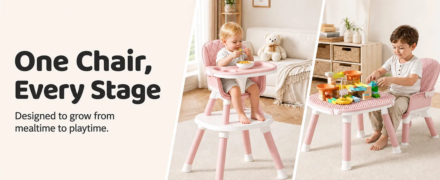 Multi-functional Baby Dining High Chair & Booster Seat