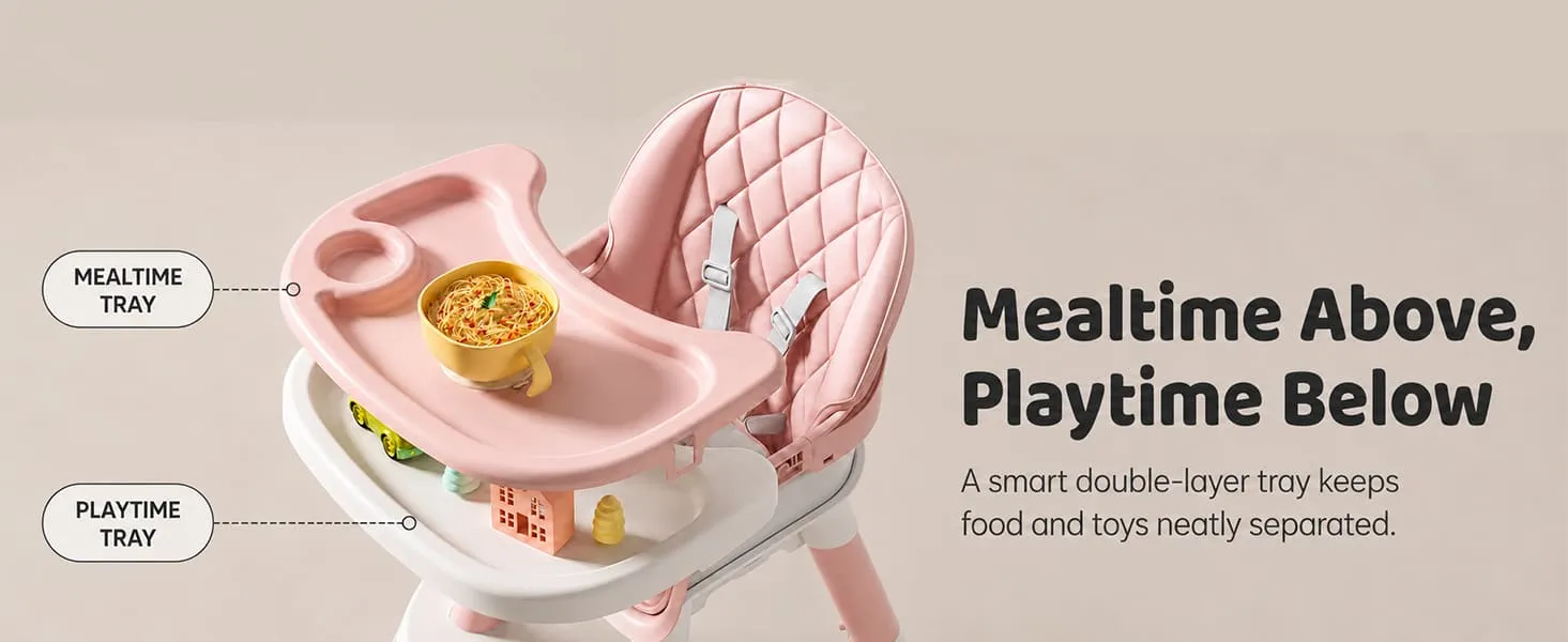 Multi-functional Baby Dining High Chair & Booster Seat