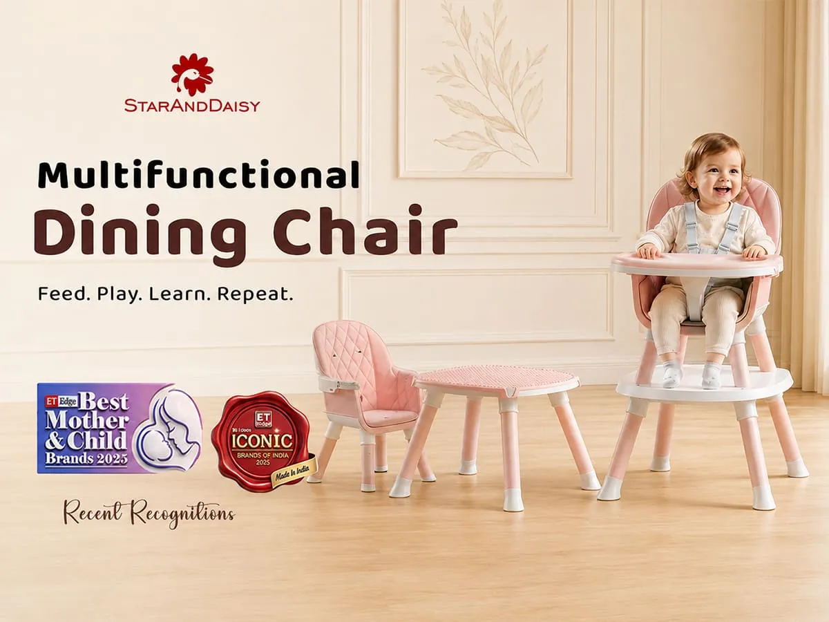 Multi-functional Baby Dining High Chair & Booster Seat