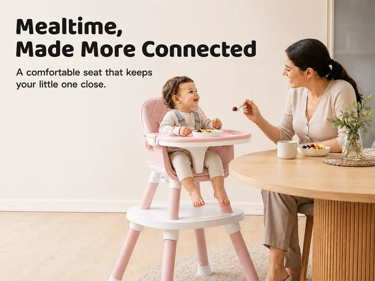 Multi-functional Baby Dining High Chair & Booster Seat