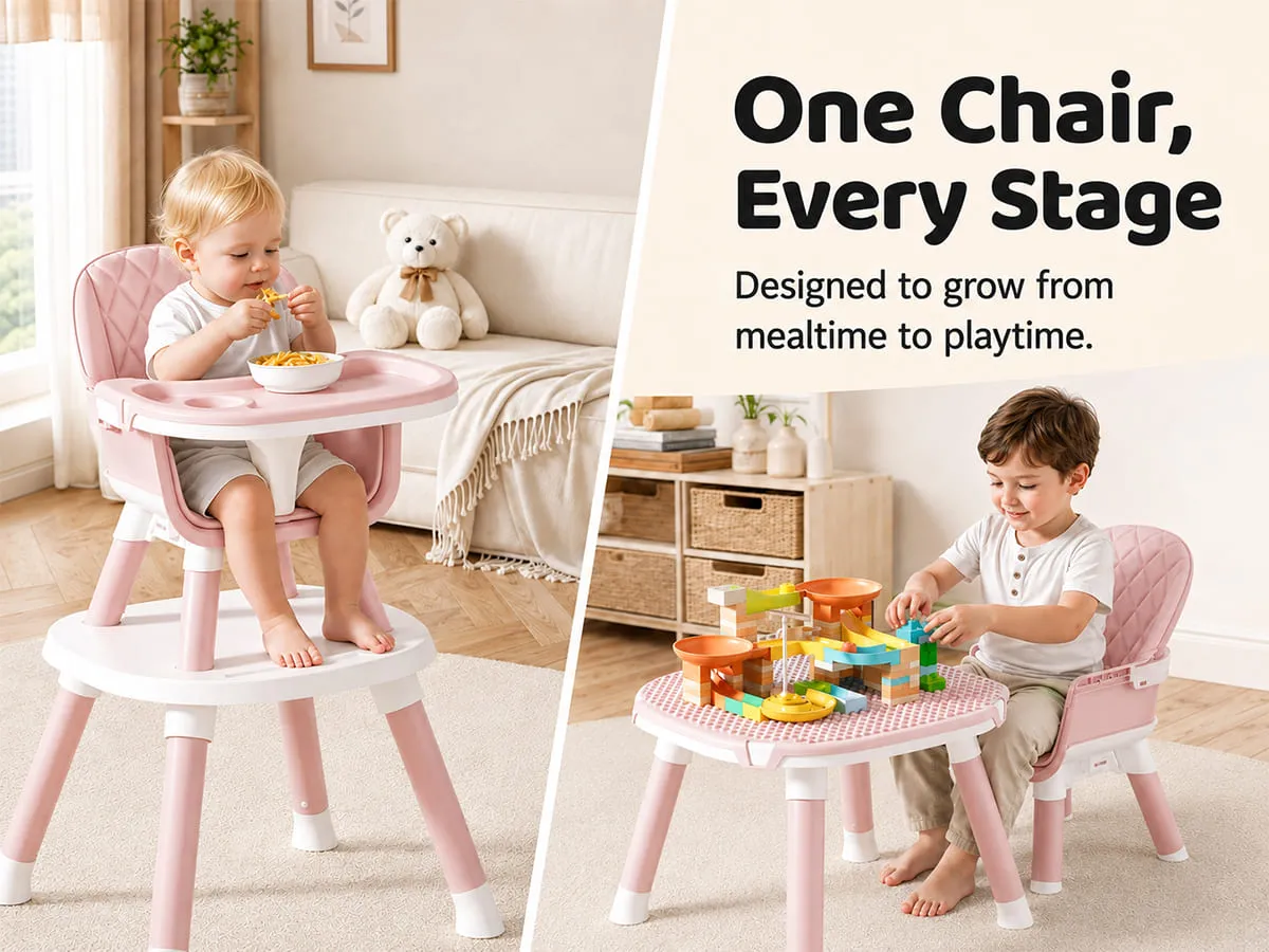 Multi-functional Baby Dining High Chair & Booster Seat