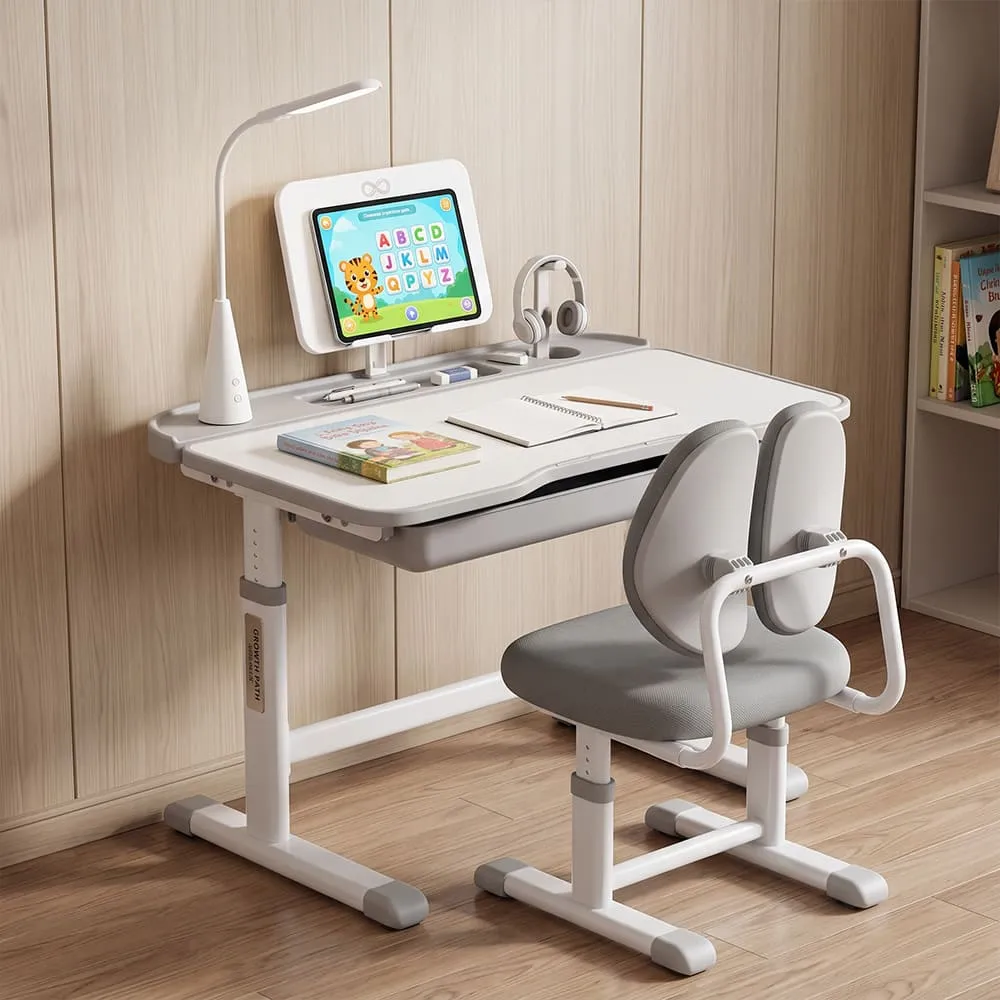 Multi functional Kids STudy table grey